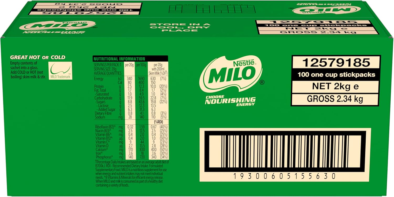 MILO Single Serve Sachet 20G (Pack of 100) image number 4
