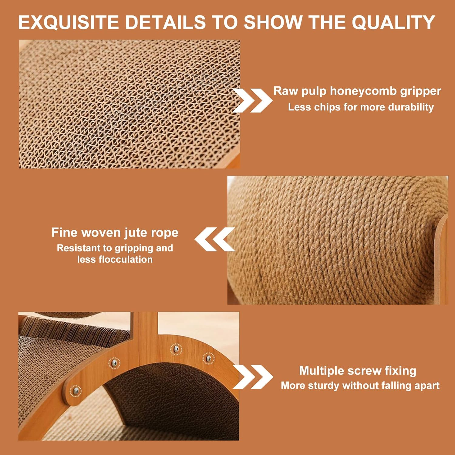 Undres Cat Scratching Board, Cat Toy, Cat Toy Ball, Cat Bed with Scratching Ball, Scratching, Play, Rest for Cats, Beds & Furniture for Cats, Body Building of the Cat Adapted Design