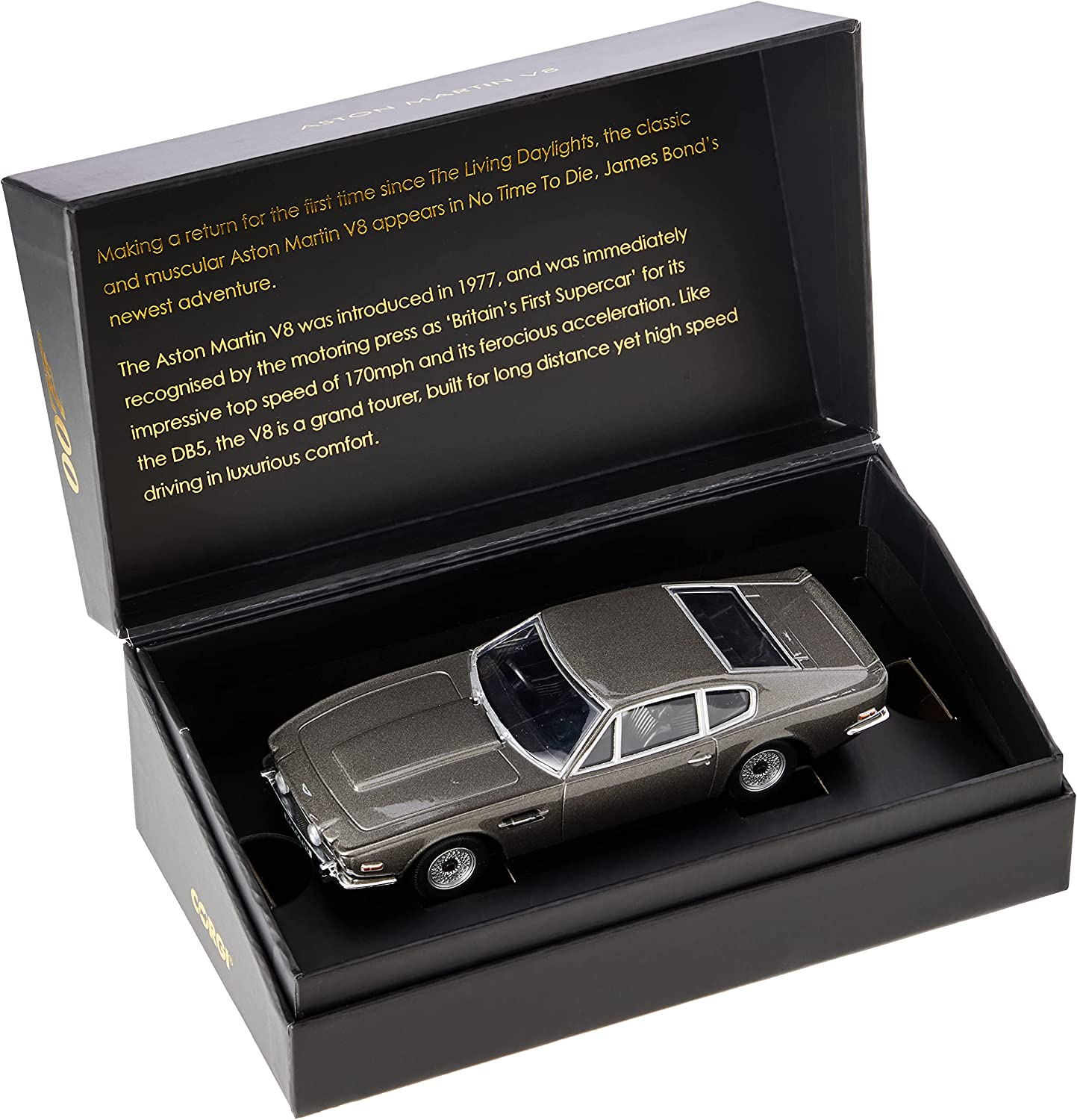 Corgi James Bond Aston Martin V8 - No Time to Die - 1:36 Scale Diecast Vehicle Model