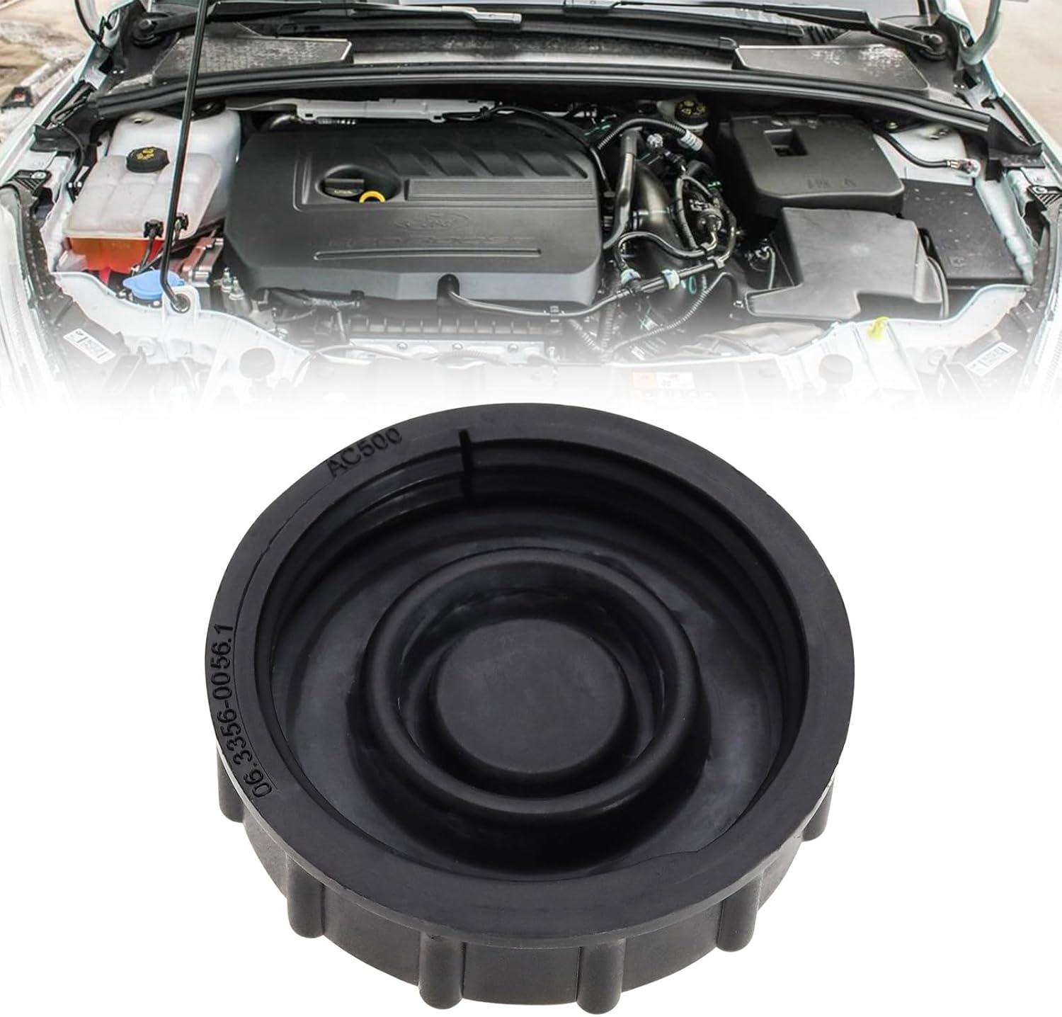 SG Store Car Brake Fluid Bottle Cap Car Brake Fluid Reservoir Cover 1831528 BV612162AB Car Brake Fluid anti Spill Cap Compatible with Ford Focus Mondeo Cmax Smax image number 3