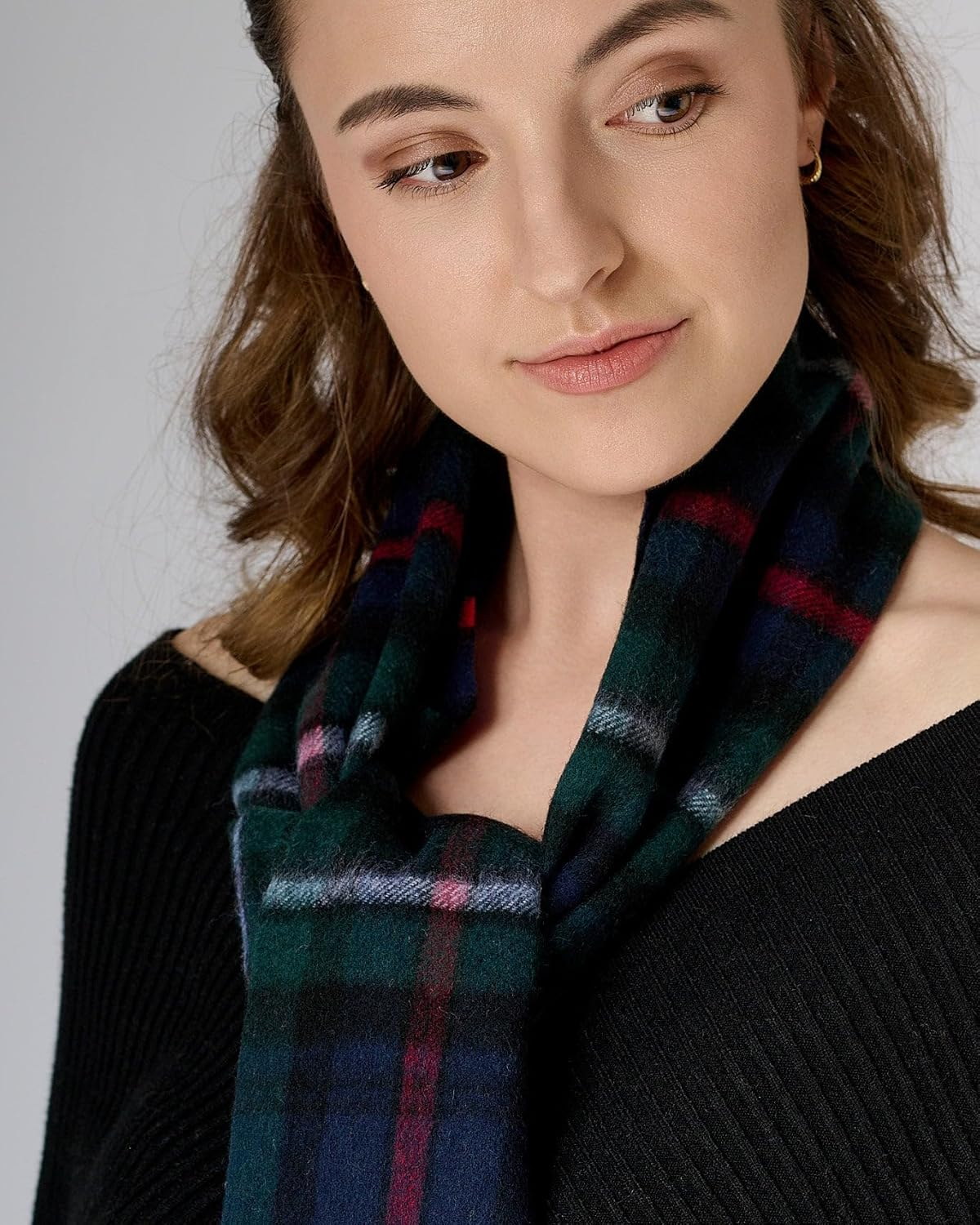 WOOLI WOOLI Australian Made Merino Wool Scarf | Thompson Scarf - Scottish Wish image number 3