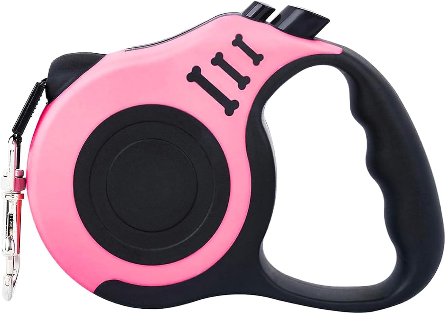 Dog Lead, Classic, 5 Metres Retractable Dog Lead for Small, Medium and Large Dogs, Pink image number 3