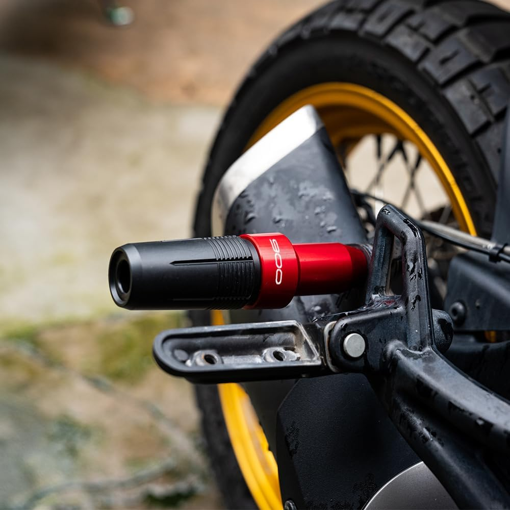 MOWOK Fit for KAWASAKI Z900 Z900Rs Z 900 2017-2021 2022 2023 2024 2025 Motorcycle Accessories Exhaust Slider Crash Protector Falling Protection Exhaust Crash Pad Frame Slider (Red, for Z900 (M10)) - Red image number 2