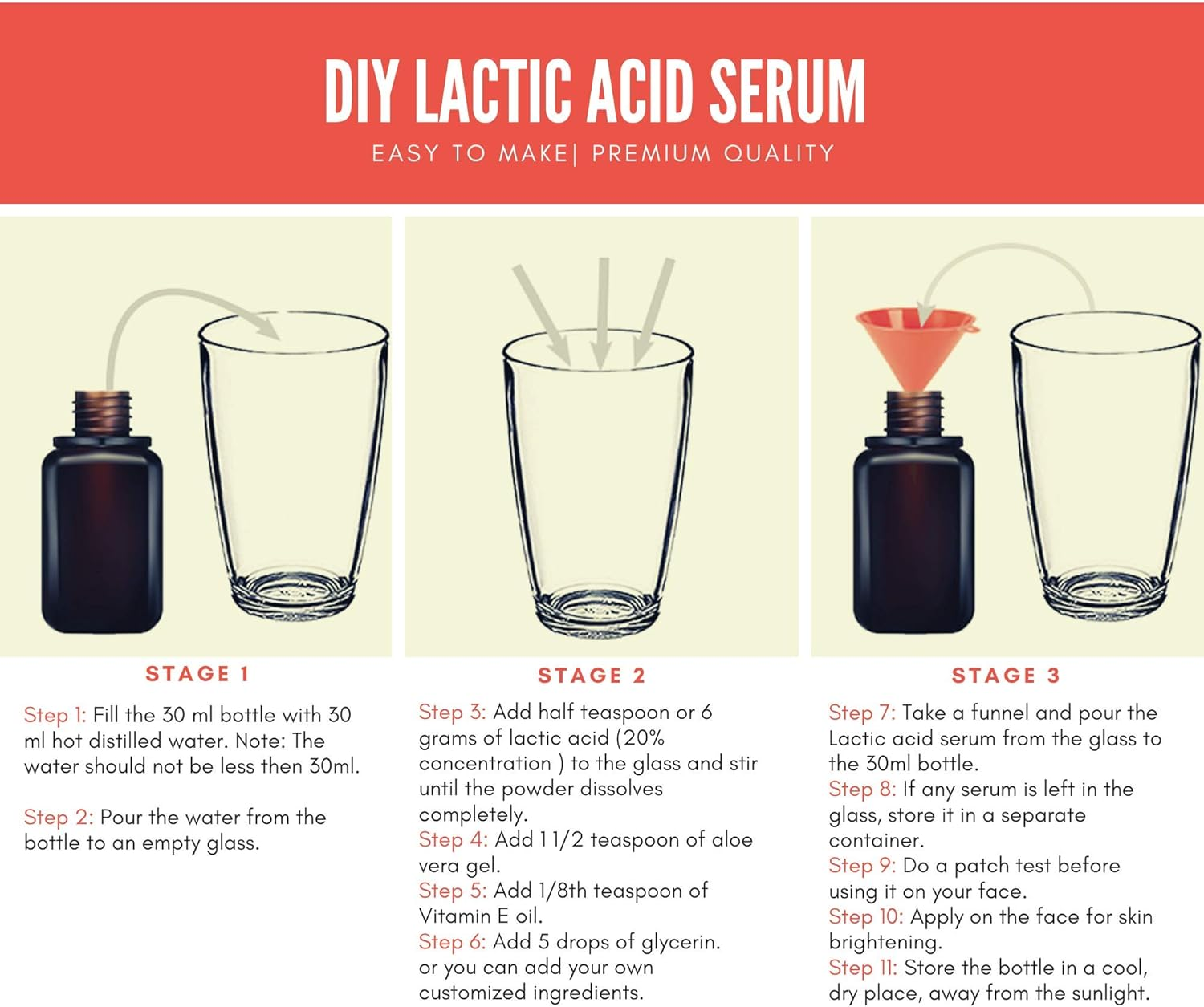 Hollywood Secrets 100% Pure Lactic Acid Pure Grade Powder (100 Gms) image number 3