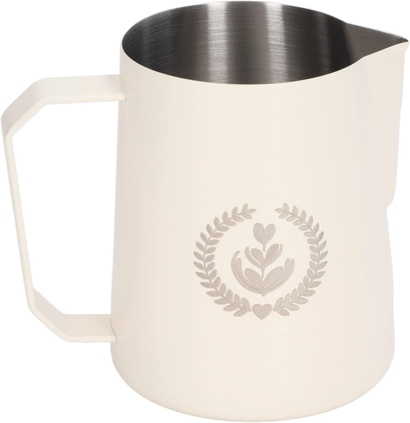 Milk Frothing Pitcher, Milk Frothing Pitcher Stainless Steel, 450Ml Milk Frother Pitcher, Coffee Milk Frothing Cup, for Making Coffee (14)