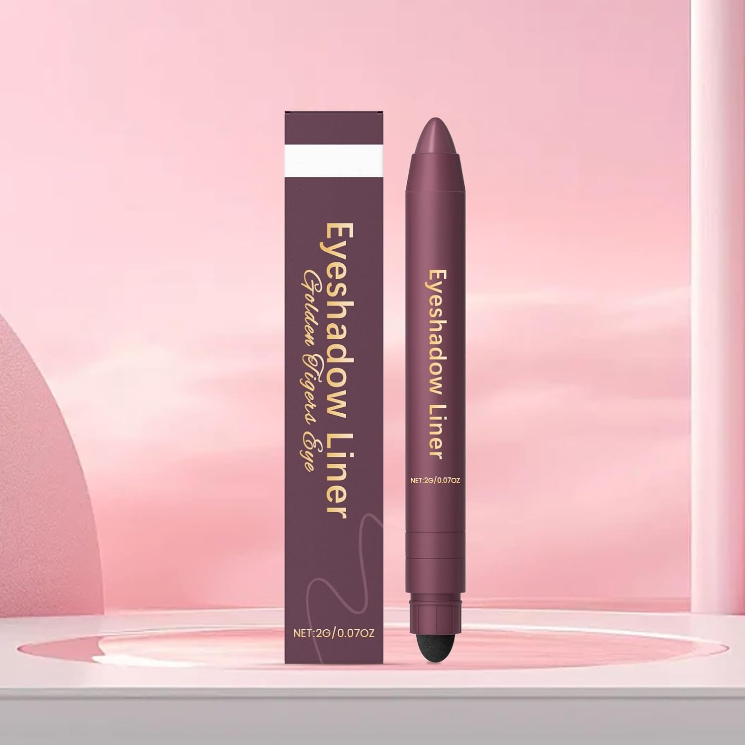 Shadow Liner Eyeliner Eyeshadow, 2 in 1 Shadow Liner, Eyeliner + Eyeshadow, Waterproof, Long-Lasting & Smudge-Proof Wear, Smooth (Golden Tiger Eye)