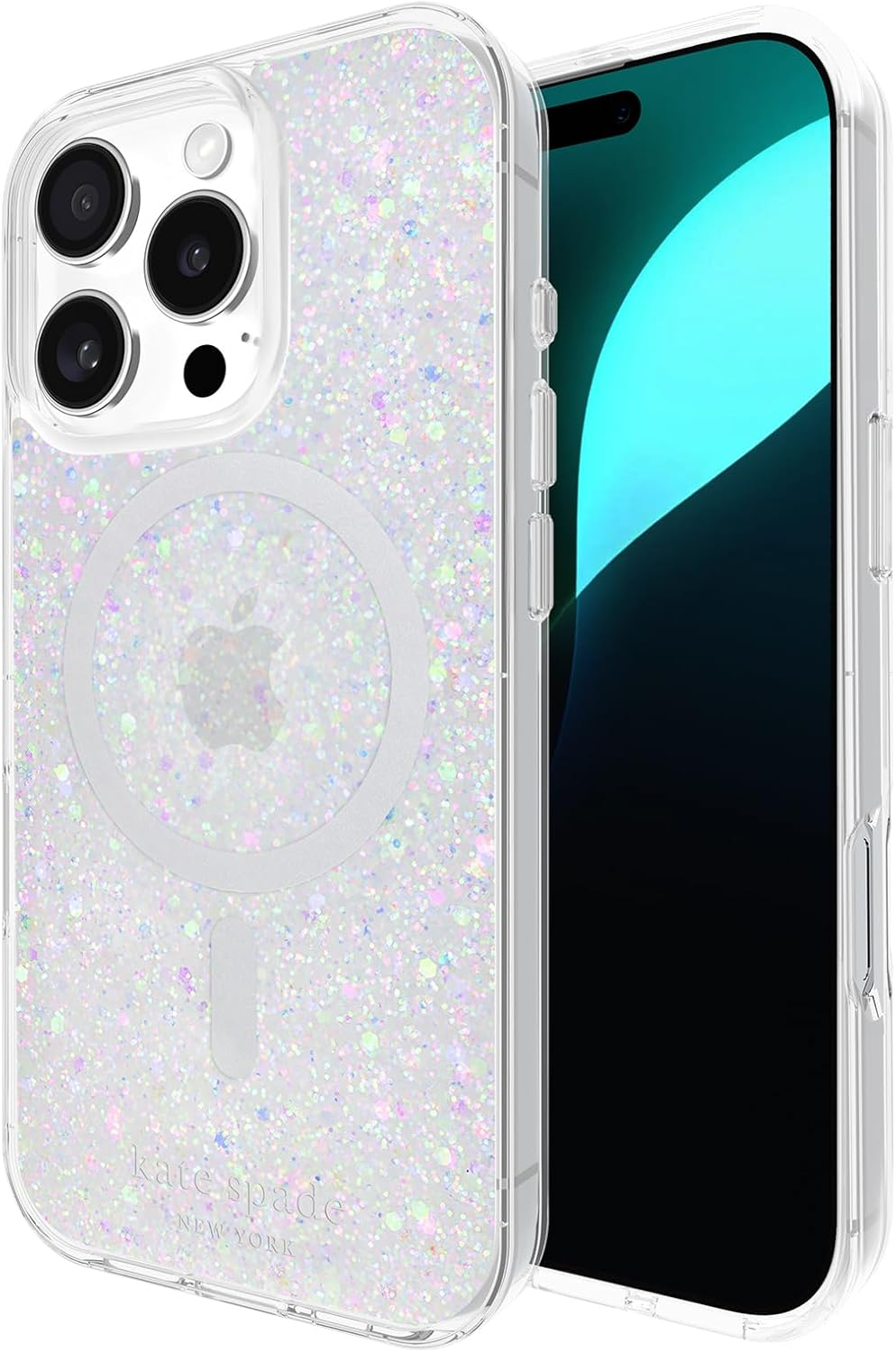 Kate Spade New York Iphone 16 Pro Case - Compatible with Magsafe - Designer Phone Case - Wavy Nightfall