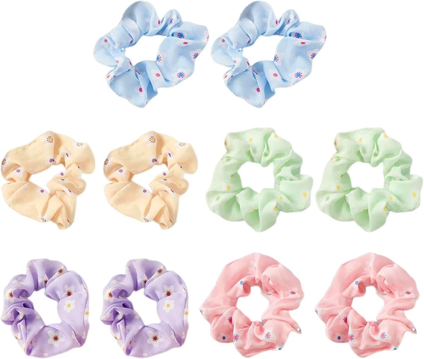 Pack of 10 for Women'S Hair Rings, Cute Hair Rings, Elastic Hair Rings, Ponytail Hair Rings, Hairstyle Design Accessories. image number 3