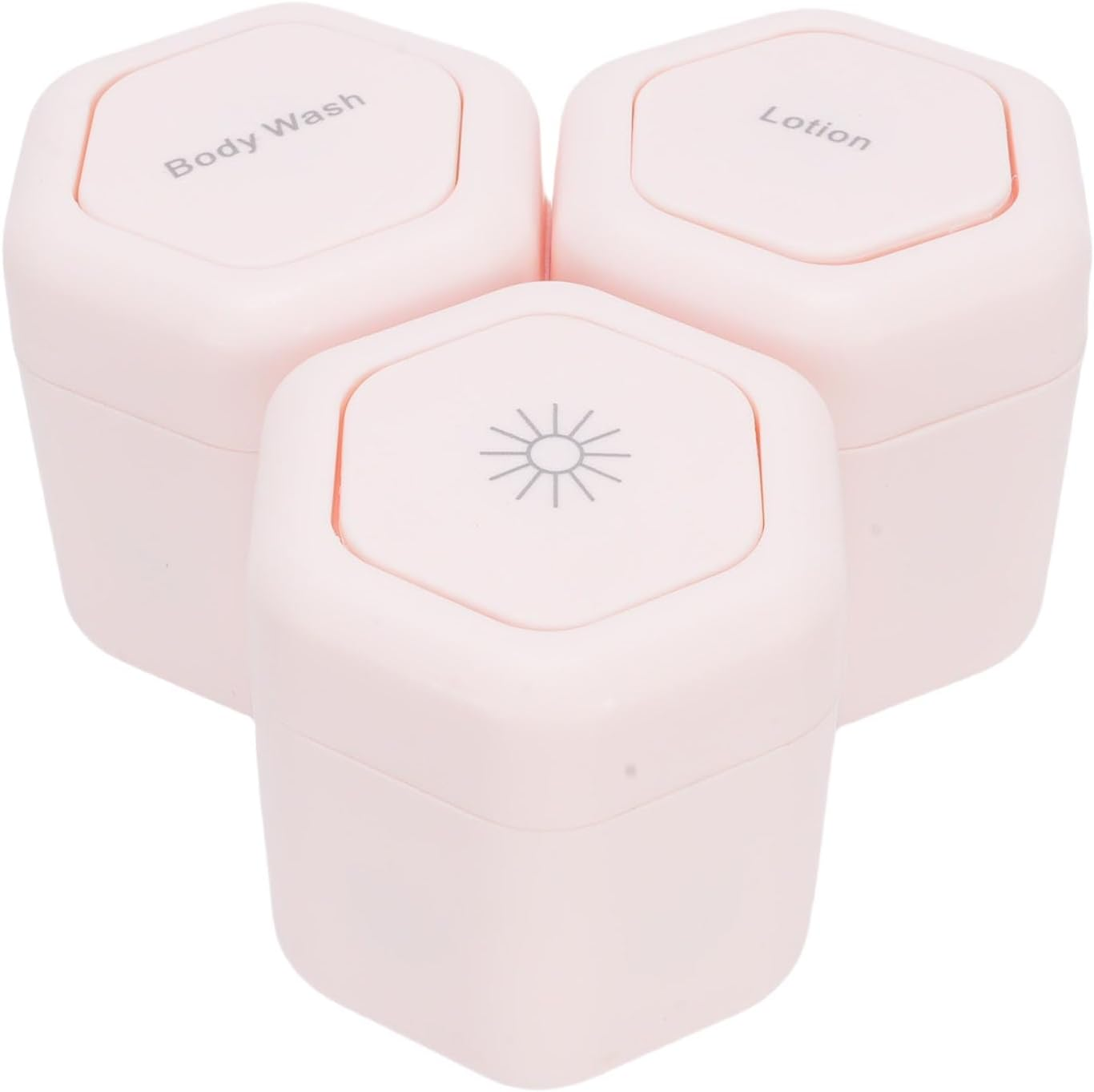 Oreilet 3Pcs New Travel Containers, Roseate Reusable Leak Proof Body Care Capsule Magnetic Containers with Wide Mouth & Lids, Portable Magnetic Travel Jars for Body Wash Lotion image number 6