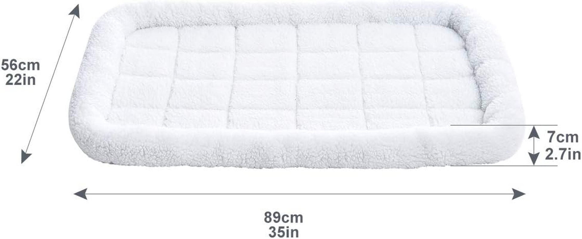 Amazon Basics Padded Pet Bolster Bed - 89 X 56 Centimeters image number 2