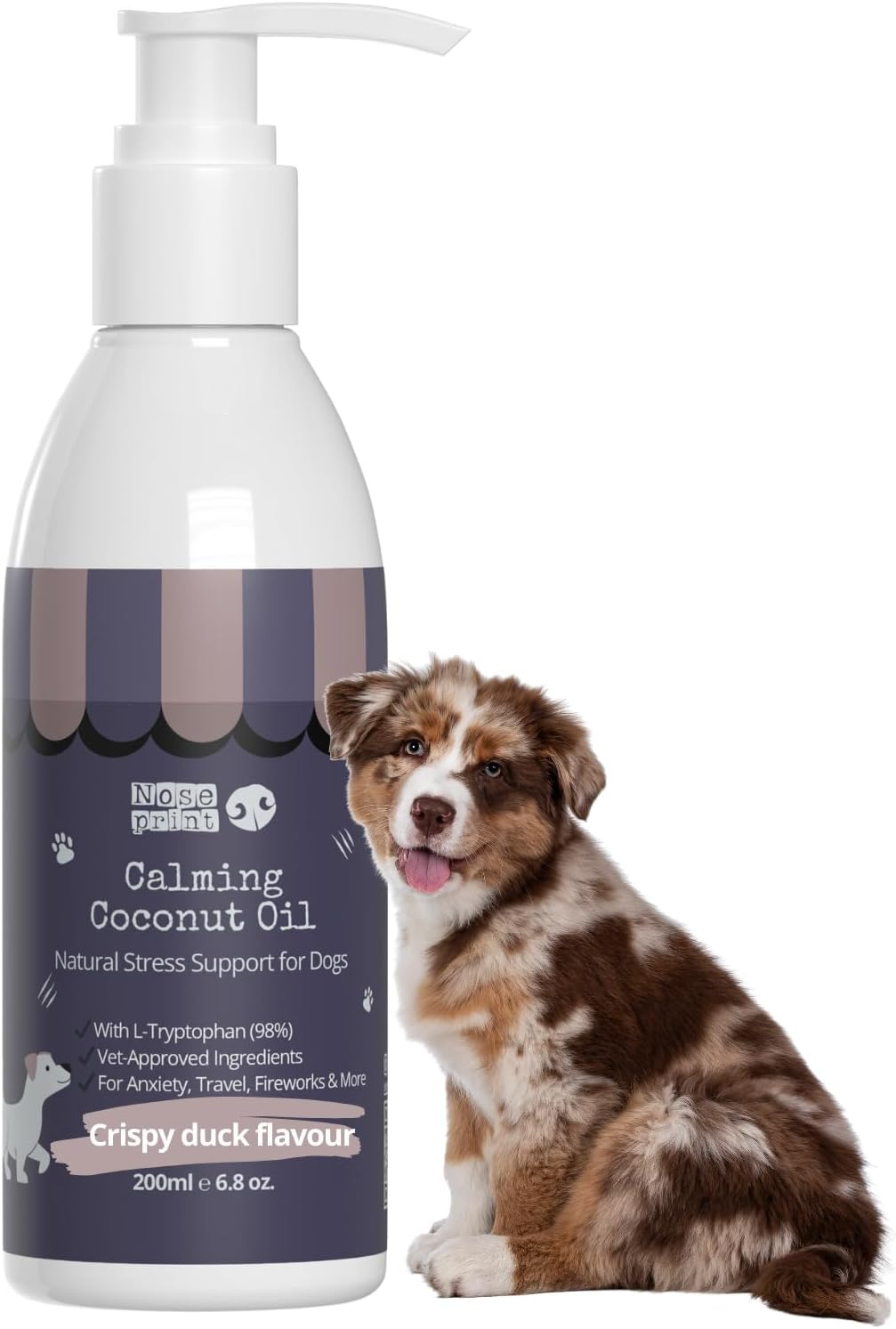Duck Calming Coconut Oil for Dogs & Cats &ndash; 200Ml Anxiety Relief Supplement with Chamomile, Valerian & Ashwagandha &ndash; Natural Stress Soothing Formula &ndash; Fast-Acting & Long-Term Calmer image number 4
