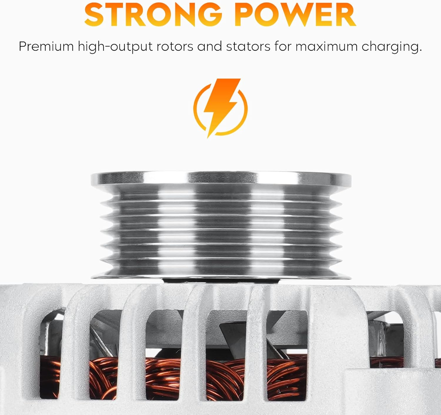 New Alternator for 07-14 Cadillac Escalade ESV EXT Chevy Avalanche Silverado 1500 2500 3500 Suburban Tahoe GMC Sierra Yukon, Hummer H2, 1-2990-01DR, 90-01-4558, 15093928 image number 3