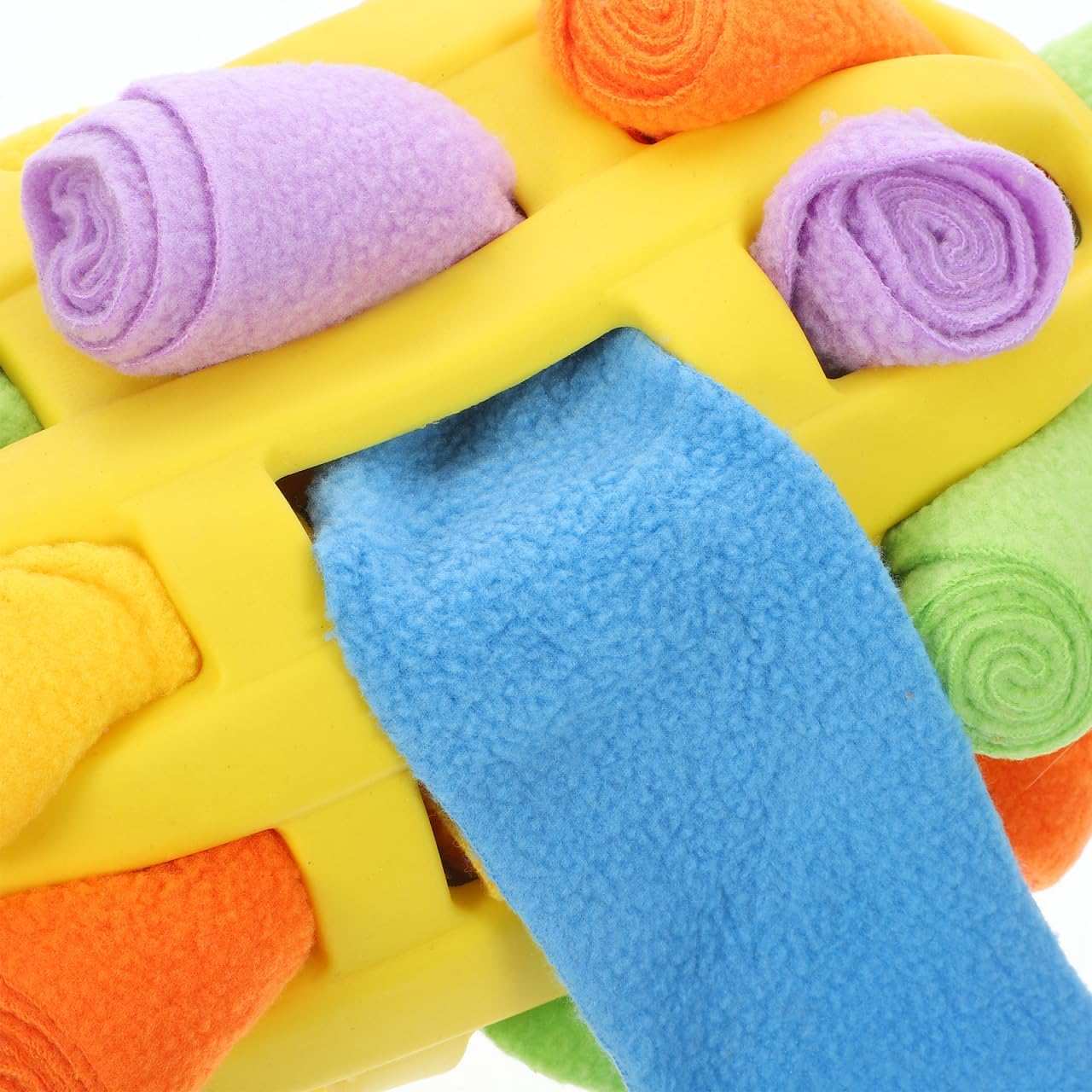 Large Dog Snuffle Ball Slow Treat Dispenser Enrichment Toys for Dogs Yellow Olive image number 6