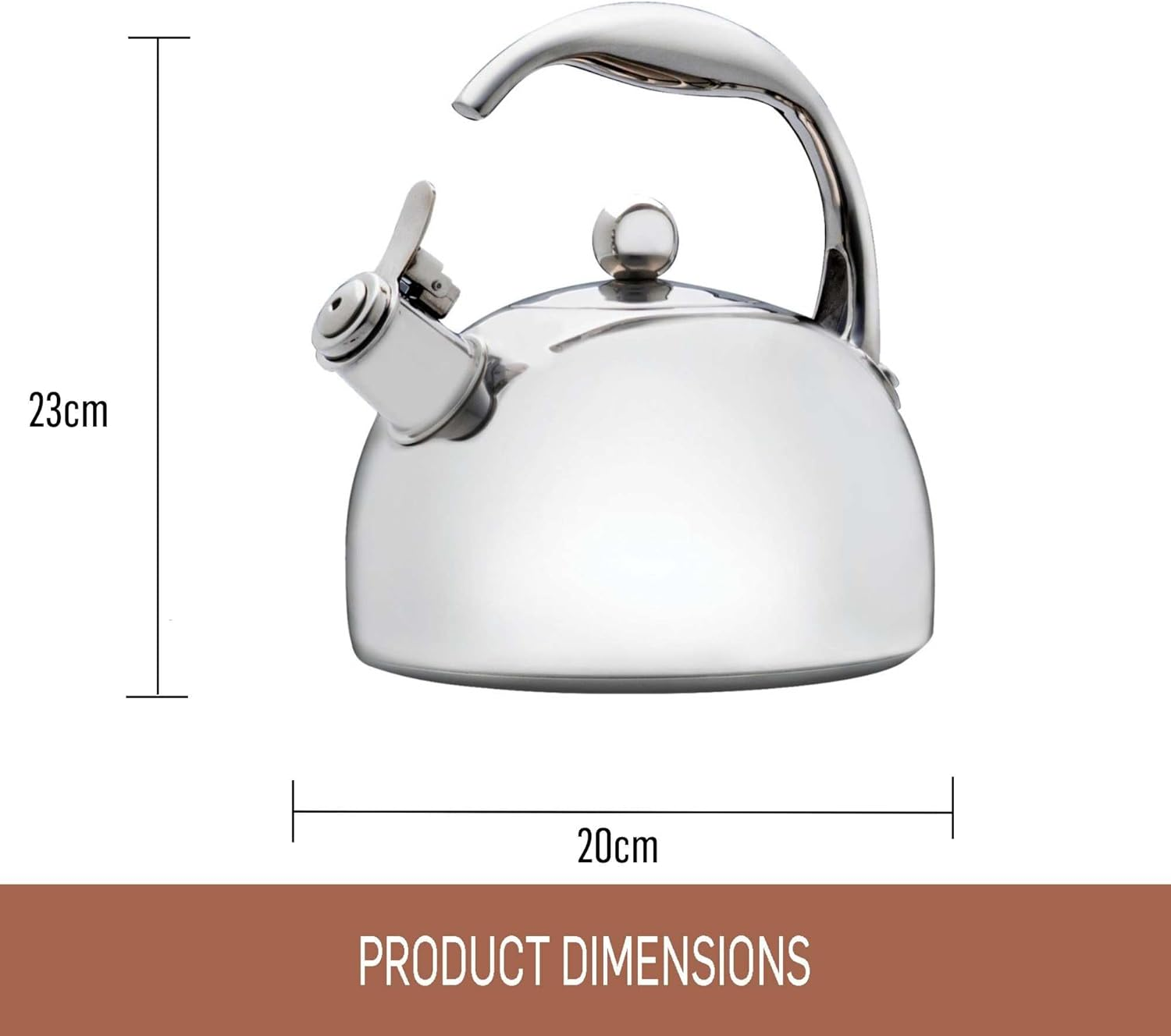 Essteele Stainless Steel Stovetop Kettle 1.9L Silver image number 4