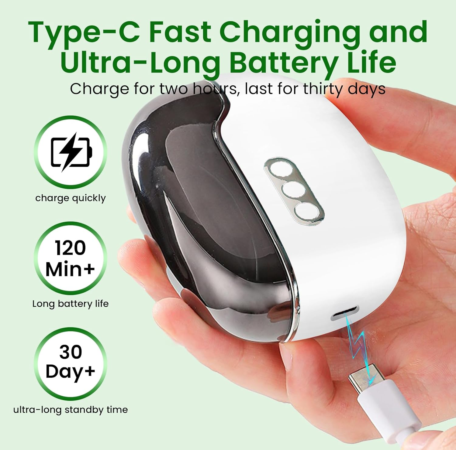 Upgraded 3-In-1 Electric Nail Clipper with Collector & LED Light, Automatic Electric Fingernail Clippers for Women Man, Nail File Toenail Trimmer for Baby Kids Adults Senior image number 2