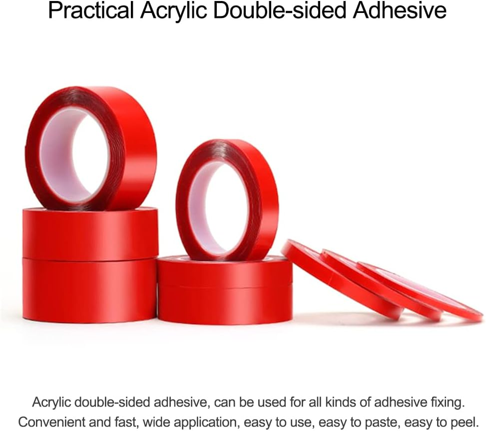 Daseeme Acrylic Sided Adhesive Sticker 10Mm 3 Meters Car Auto Tape Heavy Duty Mounting Tape Clear Weatherproof Heat Resistance Industrial Outdoor Tape image number 6