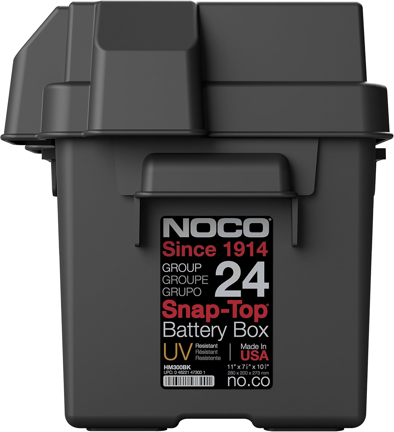 NOCO HM300BKS Group 24 Snap-Top Battery Box for Automotive, Marine, and RV Batteries image number 1