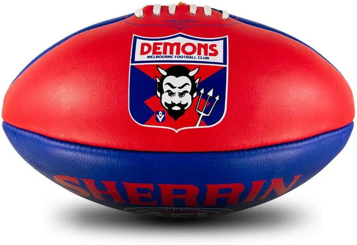 Melbourne Demons Leather Football - Size 5