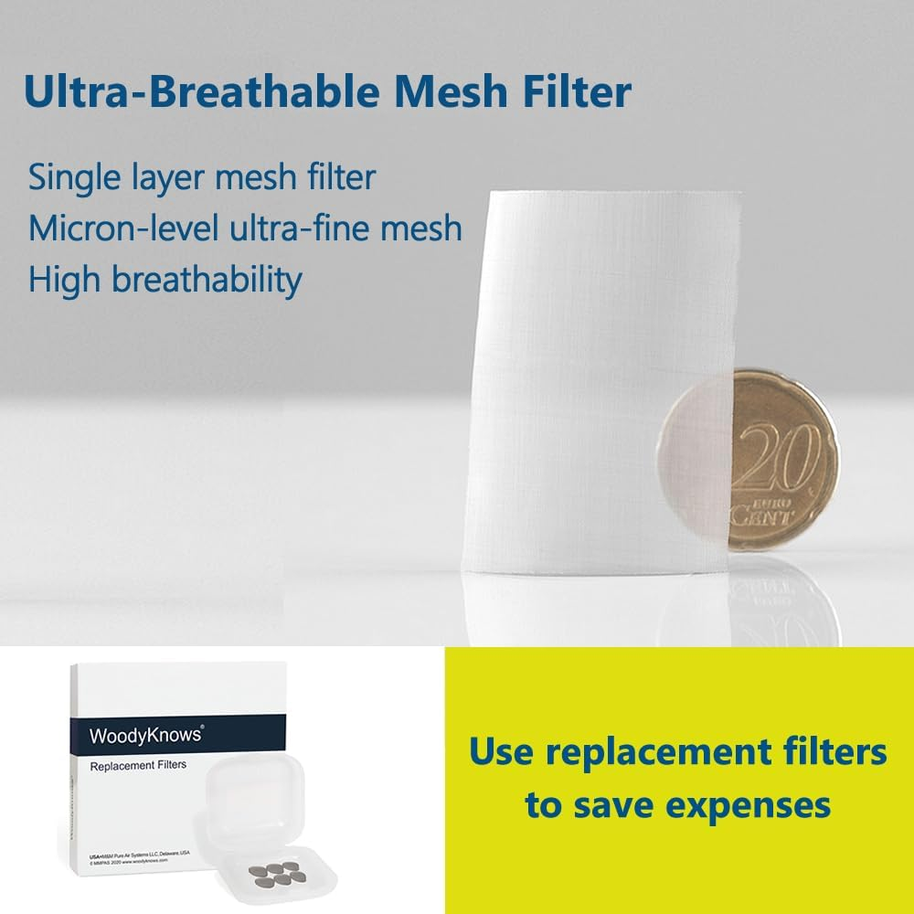 Woodyknows 3 Allerscreen Nasal Filters with 12 Pairs of Replacement Filters, Model 2024, Seasonal and Dust Allergies Aid (Large, 3 Filters+12 Replacements) image number 5