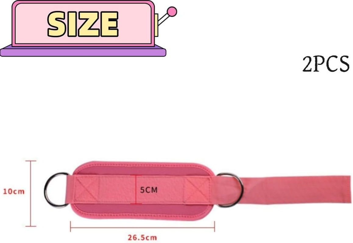 Goxfaca 1Pair Ankle Strap for Cable Machines and Resistance Bands,Gym Glute Workouts Leg Extensions Work Out Cuff Attachment for Home Hip Abductors Booty Workouts image number 3