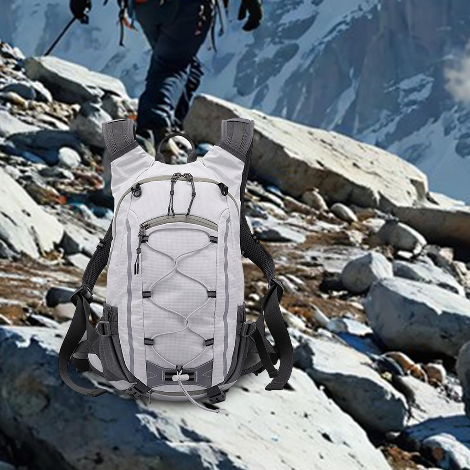 QSTDGVPW Mountaineering Hiking Backpack 20L Multifunctional Polyester Multiple Compartments for Daily Use Tear Resistant image number 5