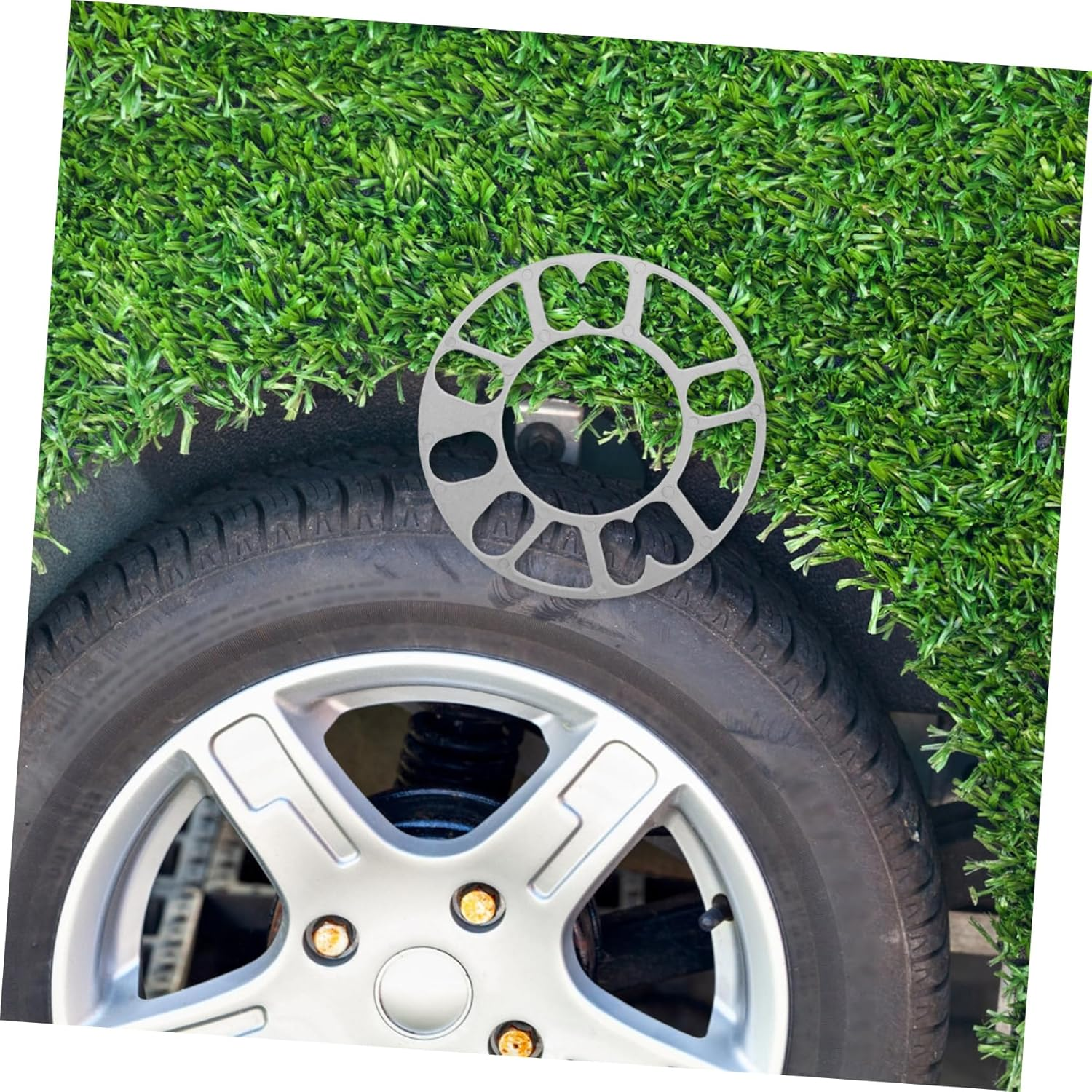 MOLUCKFU Wheel Widening Tool Aluminum Hub Tire Spacer Car Wheel Adapter Automotive Hub Gasket image number 5