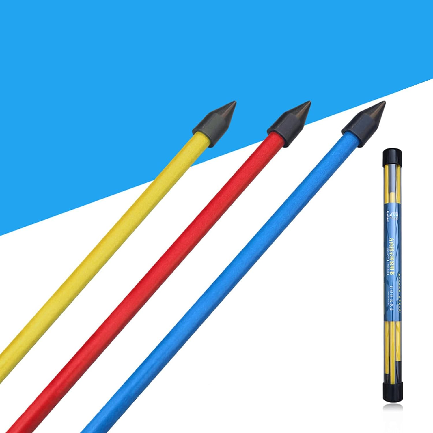 Staright 2Pcs Folding Golf Alignment Sticks Golf Indicator Golf Training Equipment Accessories image number 2