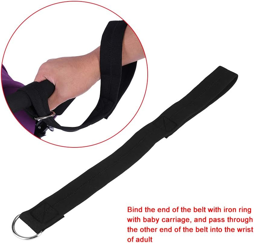 Stroller Safety Strap, Comfortable Cushioned Stroller Wrist Strap for Baby Stroller for Carriage for Pram