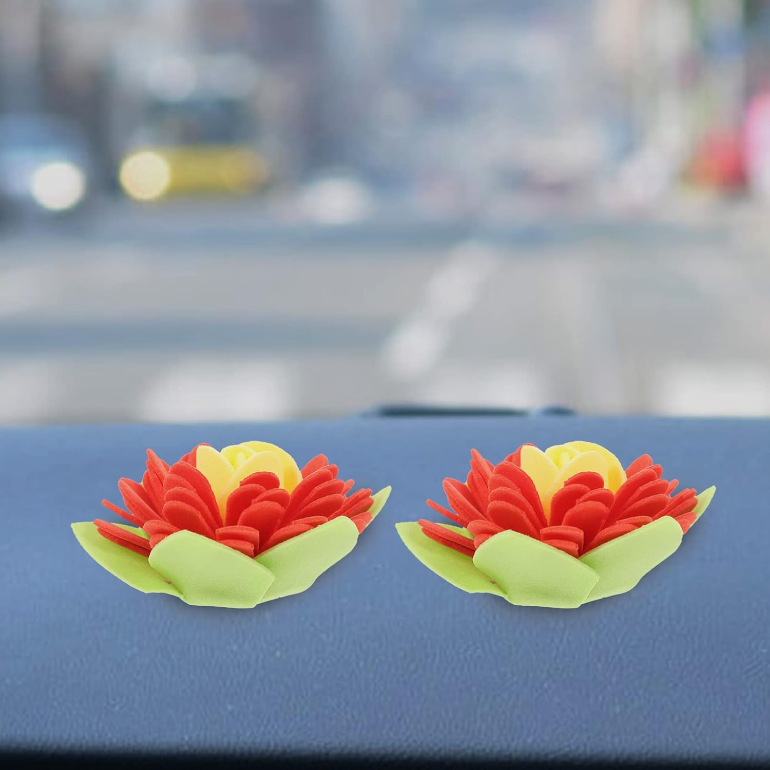 LALAFINA 50Pcs Aromatherapy Flowers Car Cabinet Aroma Diffusers Fragrance Artificial Flower Decoration for Office Bathroom Desk image number 2