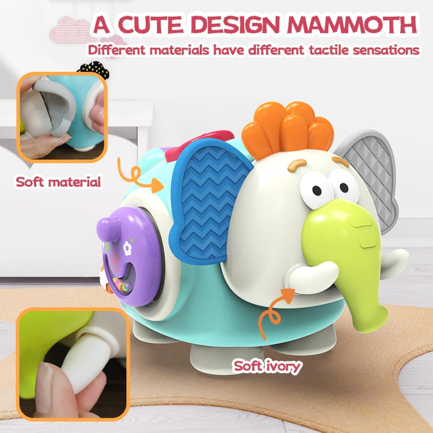 HOMIEST Montessori Busy Board Toddler Toys, Age 1-2, Sensory Development, Educational Activities, Unisex, No Batteries Required image number 5