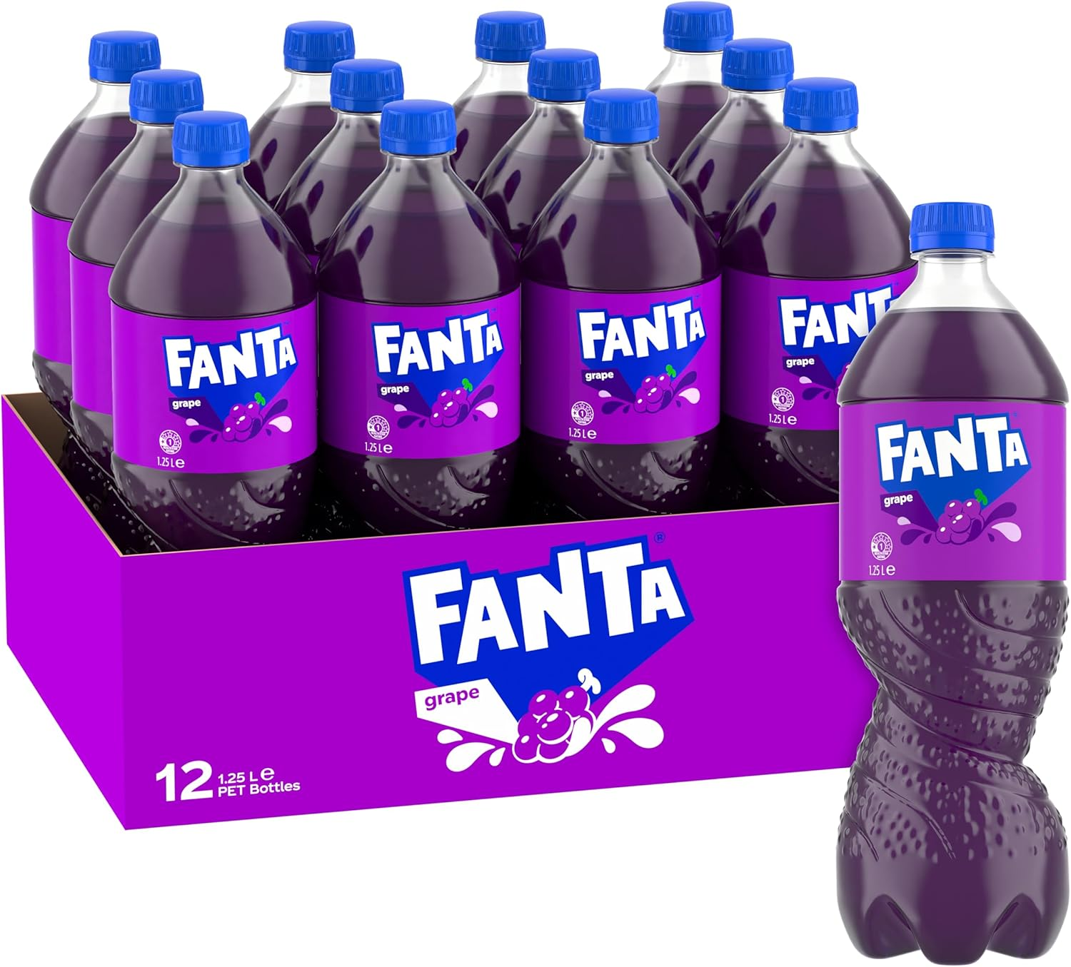Fanta Grape Soft Drink Multipack Bottles 12 X 1.25L image number 4