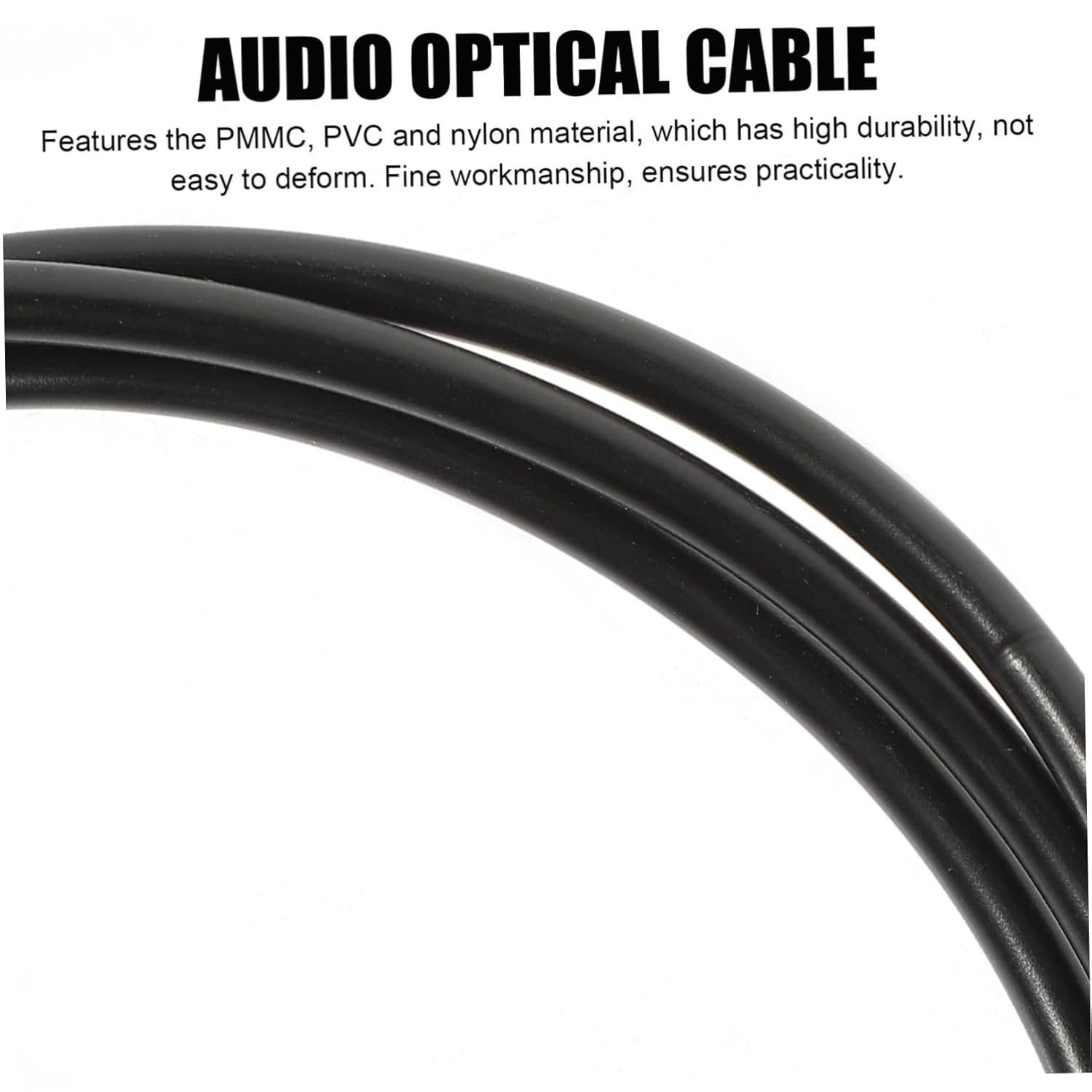 LIFKICH 2Pcs Optical Digital Audio Cable Fiber Audio Cable for Tv and Sound Bar High-Speed Transmission Fiber Easy Installation for Home Theater Systems