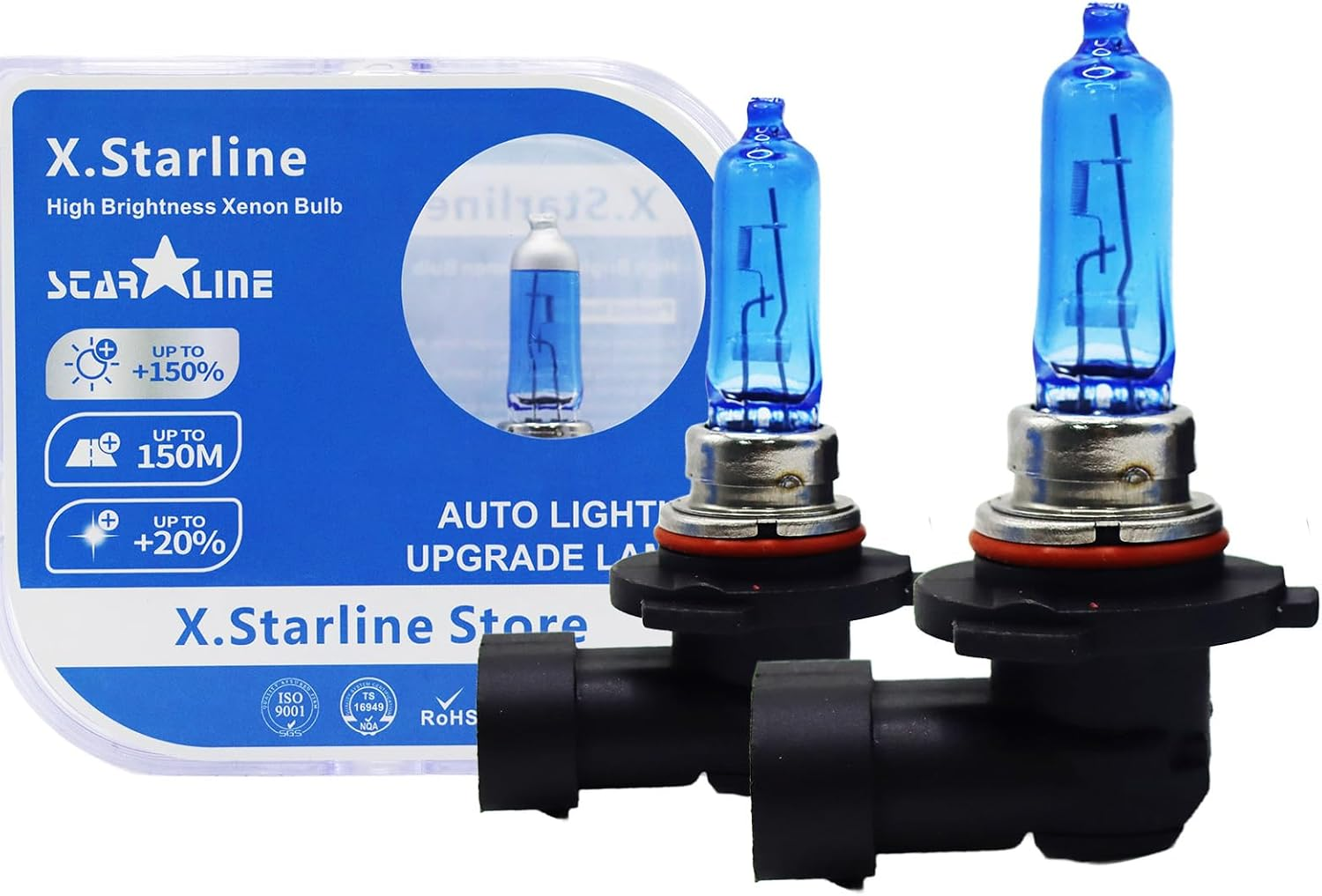 H7 3800K 55W 12V Halogen Headlight, Car Super White Light Lamp Bulbs, Car Headlight Fog Light Lamp Replacement, Pack of 2 (H7)