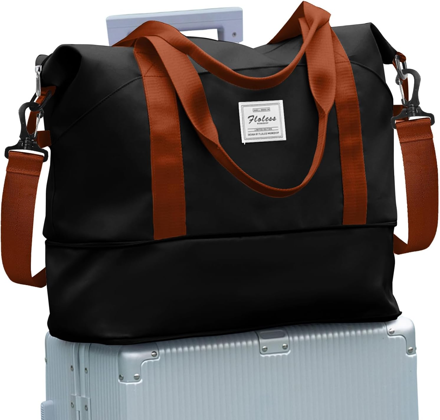 Pakembl Travel Duffle Bag,Shoulder Overnight Weekender Bag for Women,Sport Tole Gym Bag Women,Expandable Duffle Bags Hospital Bag Green