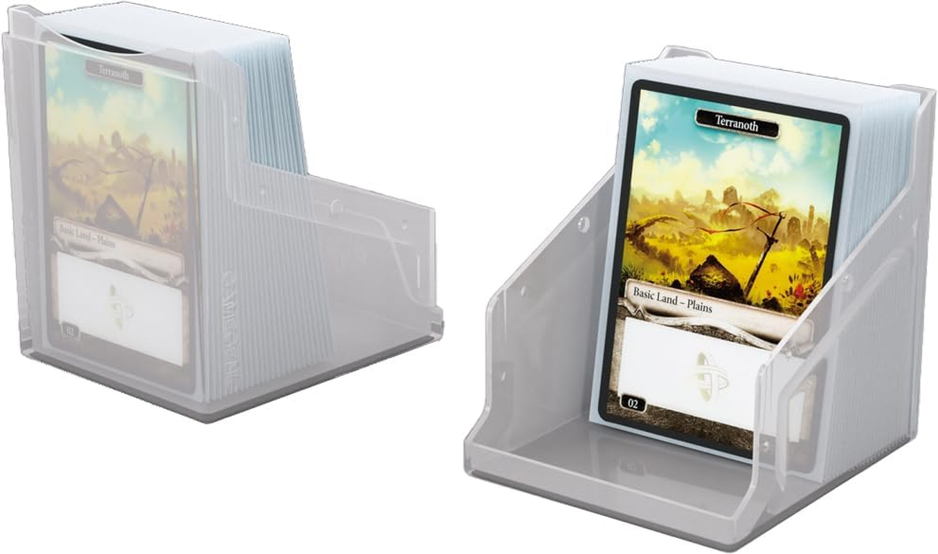 Gamegenic Bastion 100+ XL Deck Box - Compact, Secure, and Perfectly Organized for Your Trading Cards! Safely Protects 100+ Double-Sleeved Cards, White Color, Made
