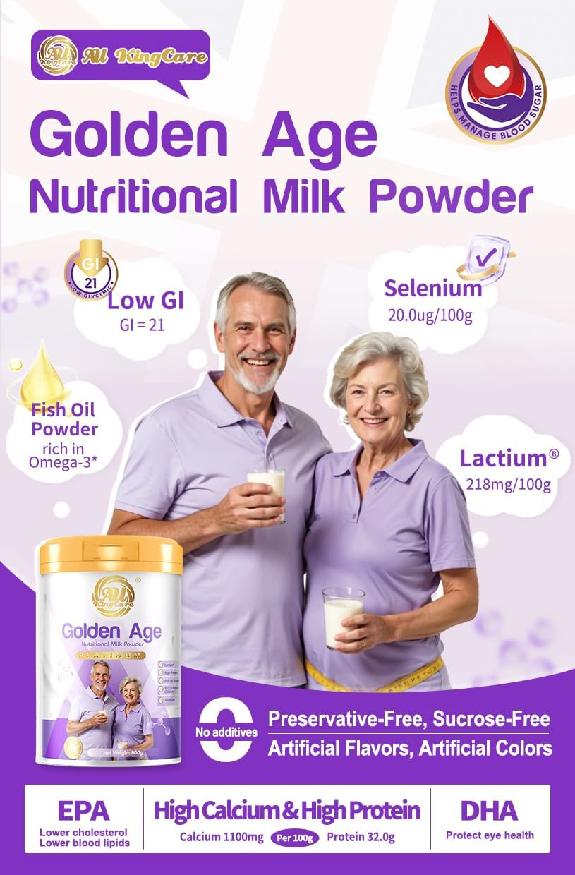 Au Kingcare Golden Age Nutritional Milk Powder,High Protein,Low Gi,800G image number 6