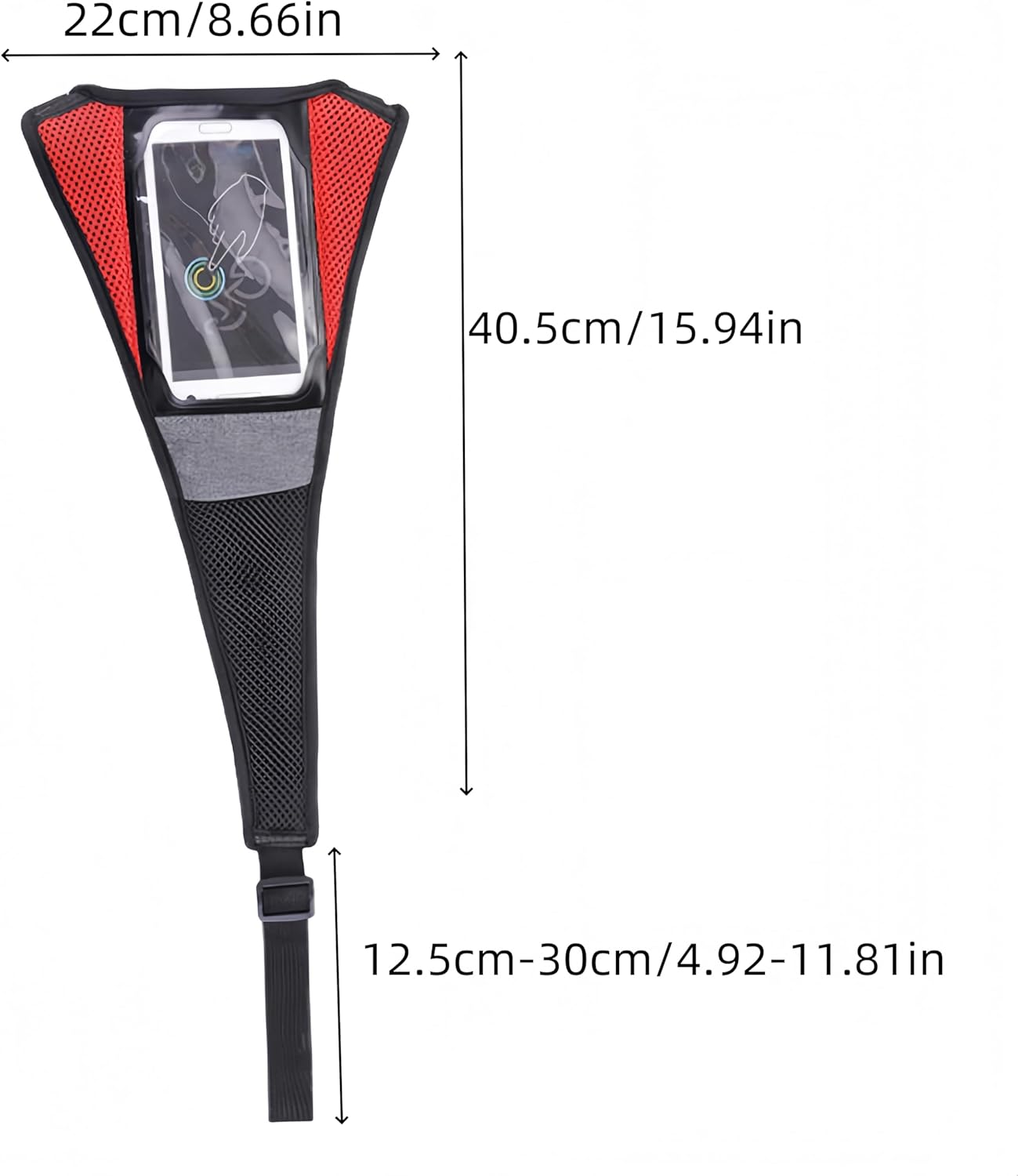 Bicycle Frame Sweat Guard,Bike Frame Sweat Net with Phone Mount, Sweat Absorbs Prevent Bicycle from Corrosion,For Bicycle Trainer Indoor Cycling Training image number 3