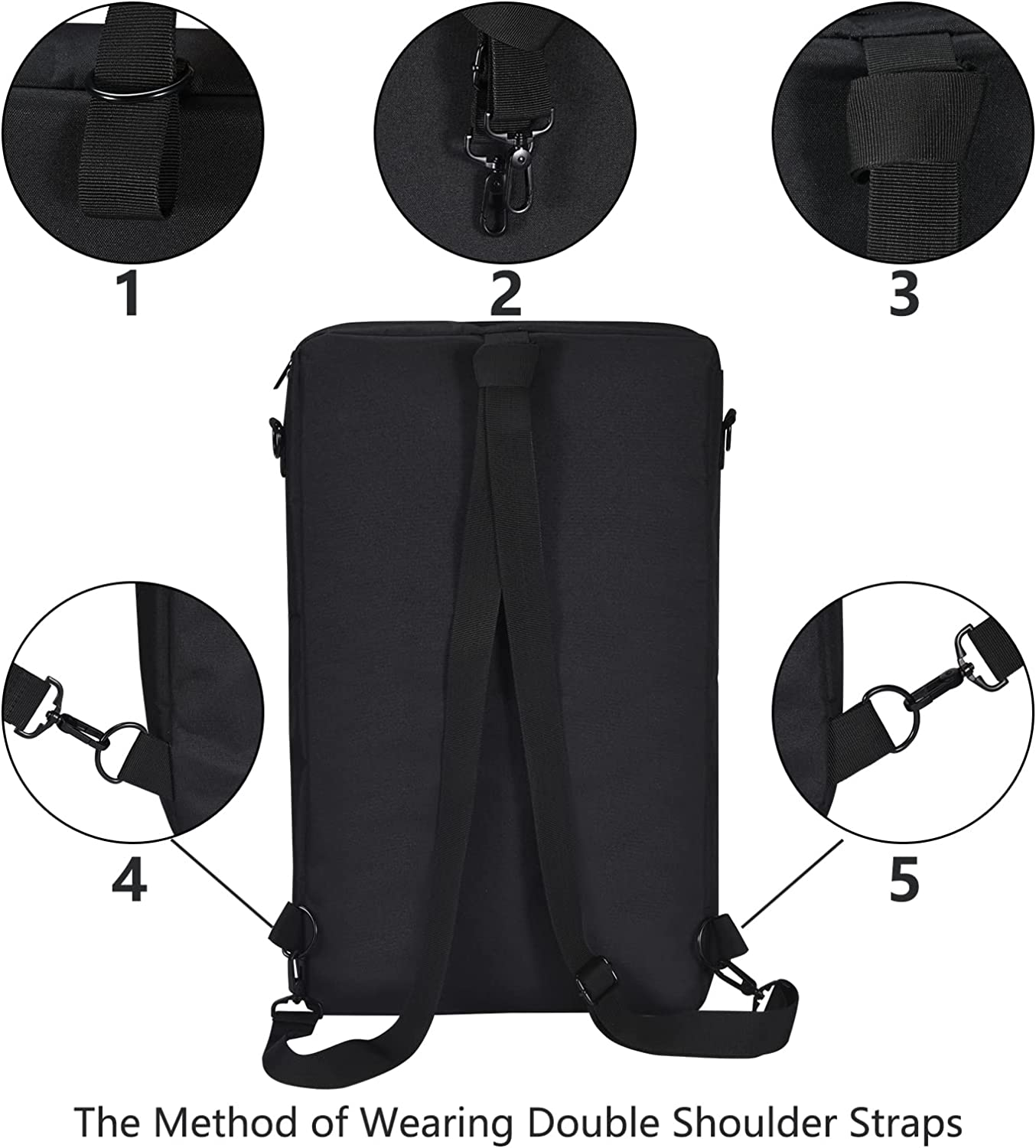 Portable SOFE Case Shoulder Bag Backpack for Pioneer DJ DDJ-FLX4, DDJ-400, DDJSB3, Roland DJ-202, Hercules Inpulse 300, Traktor Kontrol S2 DJ Controllers image number 3