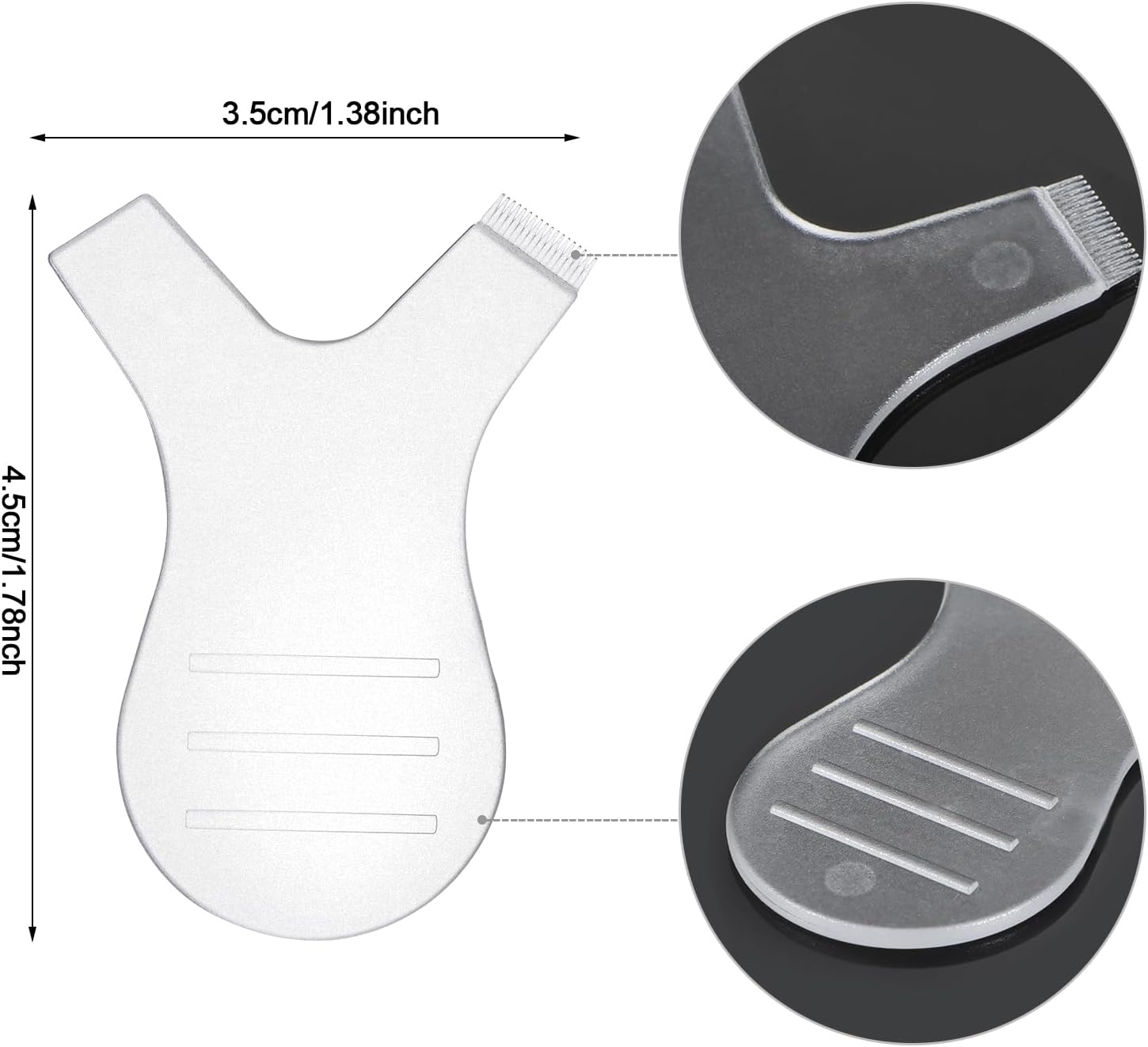 30 Pieces Y Shape Eyelash Brush Perm Lash Lift Brush Silicone Grafting Eyelash Lift Brush for Eyelash Extension Makeup Tool