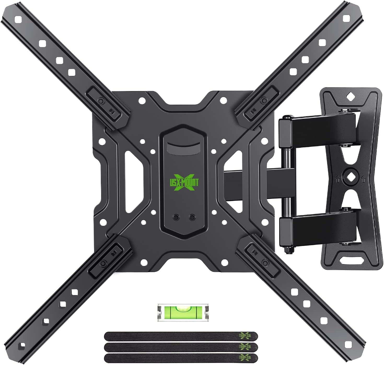 USX MOUNT Full Motion TV Wall Mount for 26-60 Inch Tvs up to 77 Lbs, Articulating TV Mount with Perfect Center Design, Single Stud TV Wall Bracket, Max VESA 400X400Mm, XMM006 image number 5