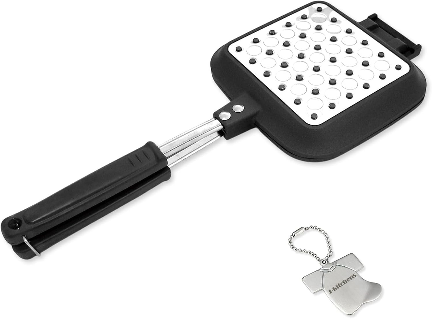 J-Kitchens Spill Resistant Hot Sand Maker, Fluorine Resin Processed, Gas IH Compatible, Made in Japan, Original Kankiri-Kun T Included image number 2