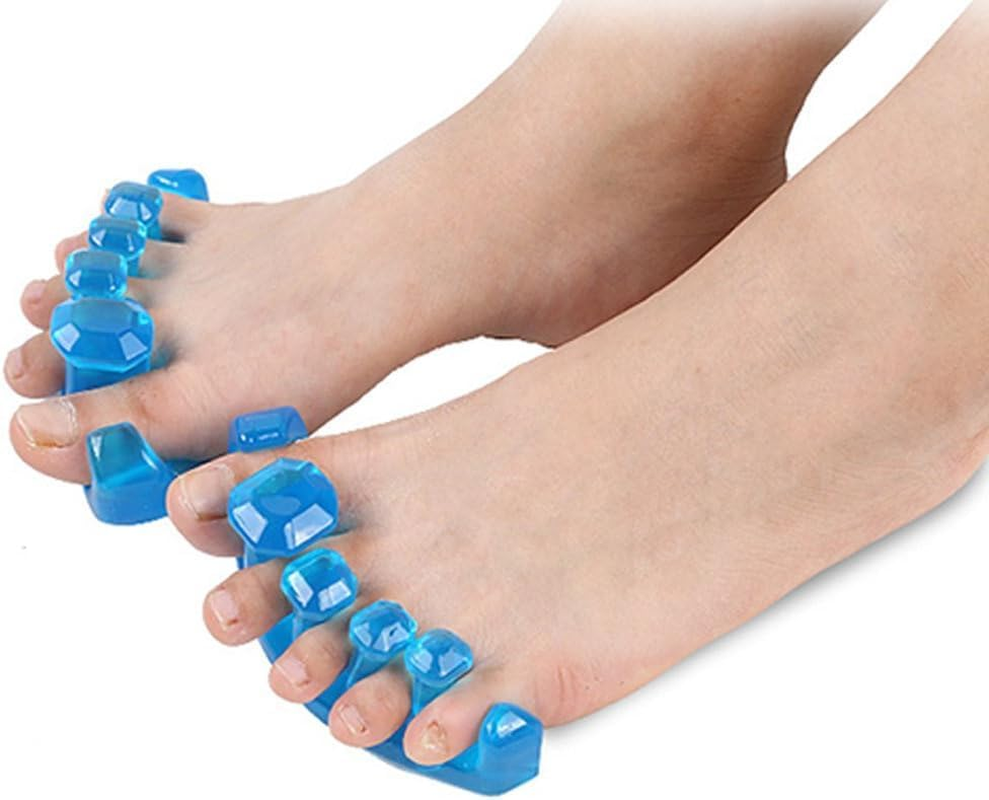 Gel Toe Separator Stretchers Relieve Pain Bunion Corrector Hammer Toes for Yoga and Sports Activities (Large) image number 5