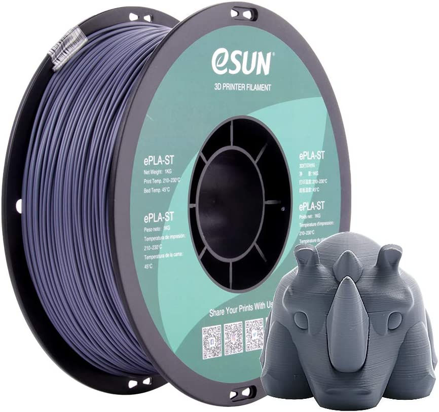 Esun 3D Printing Filament PLA Super Tough Spool 1.75Mm 1KG Dimensional Accuracy +/- 0.05Mm for 3D Printers,White