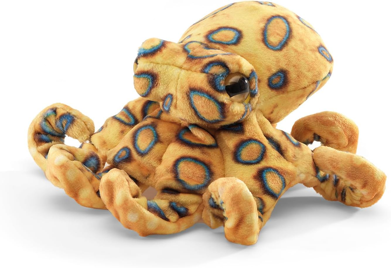 Folkmanis Mini Blue Ringed Octopus Finger Puppet image number 5