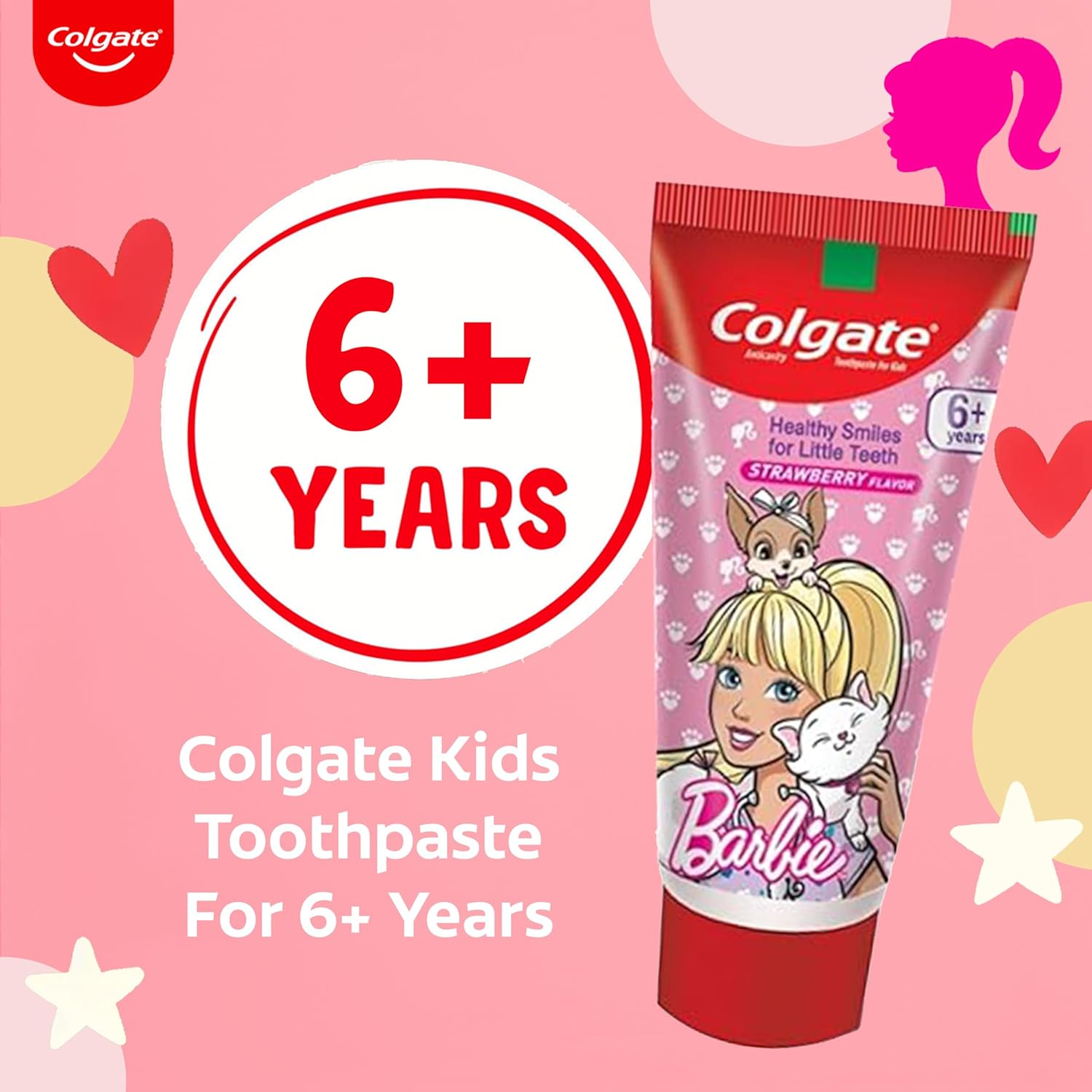Colgate Kids Barbie Red Toothpaste - 80G image number 4