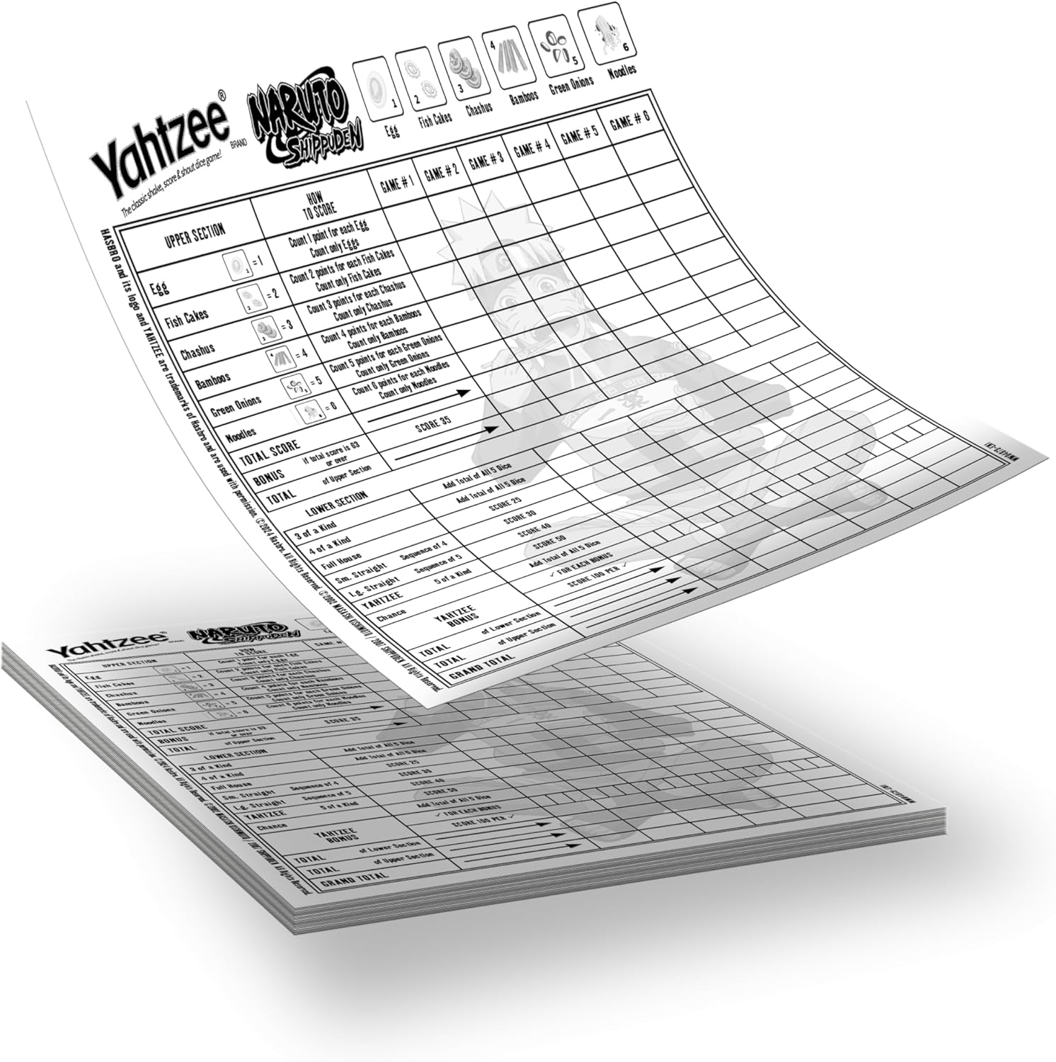 Yahtzee Naruto Board Game image number 2