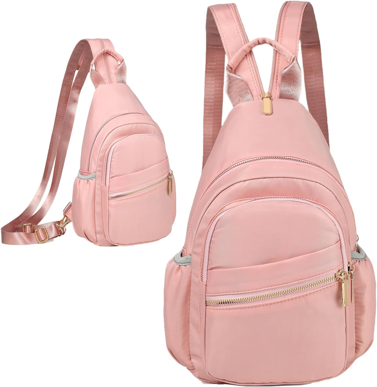 Xsecnua Sling Bag for Women, Mini Backpack Sling Backpack, Small Backpack Small Daypack Crossbody Bags for Travel