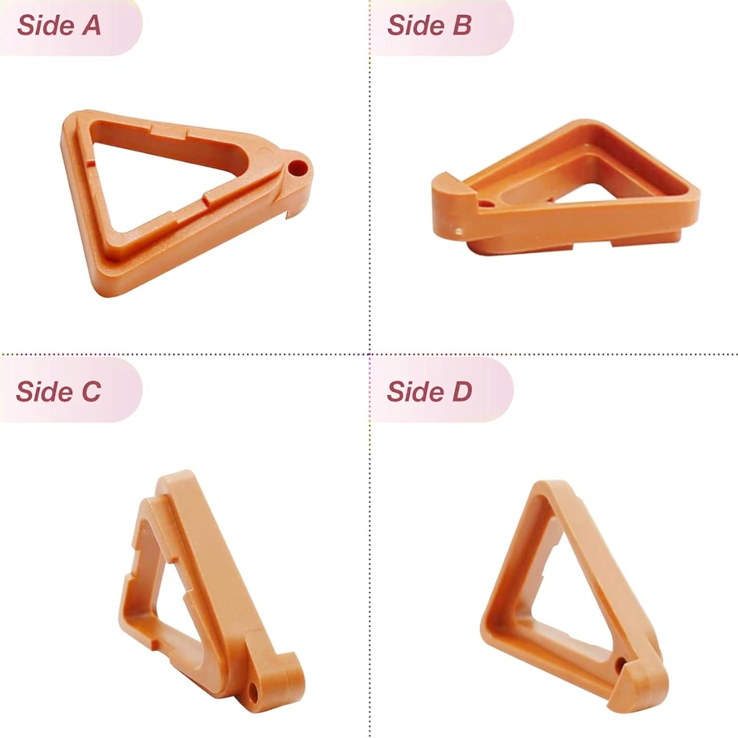 16 Pcs Plant Pot Risers Brick,Triangle Flower Pot Feet Holders,Triangle Flower Pot Rack Holder Pot for Outdoor Planters Indoor Garden Plants Breathable Ventilated Moisture ﻿