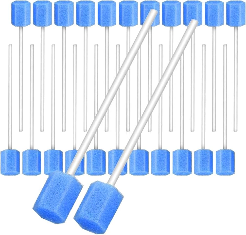 Disposable Mouth Swabs Sponge,Mouth Care Sponge Tooth Cleaning Sponge,Mouth Swabs Sponge,Sponge Swabs Mouth Cleaning Sponge Mouth Care Sponge (Blue)