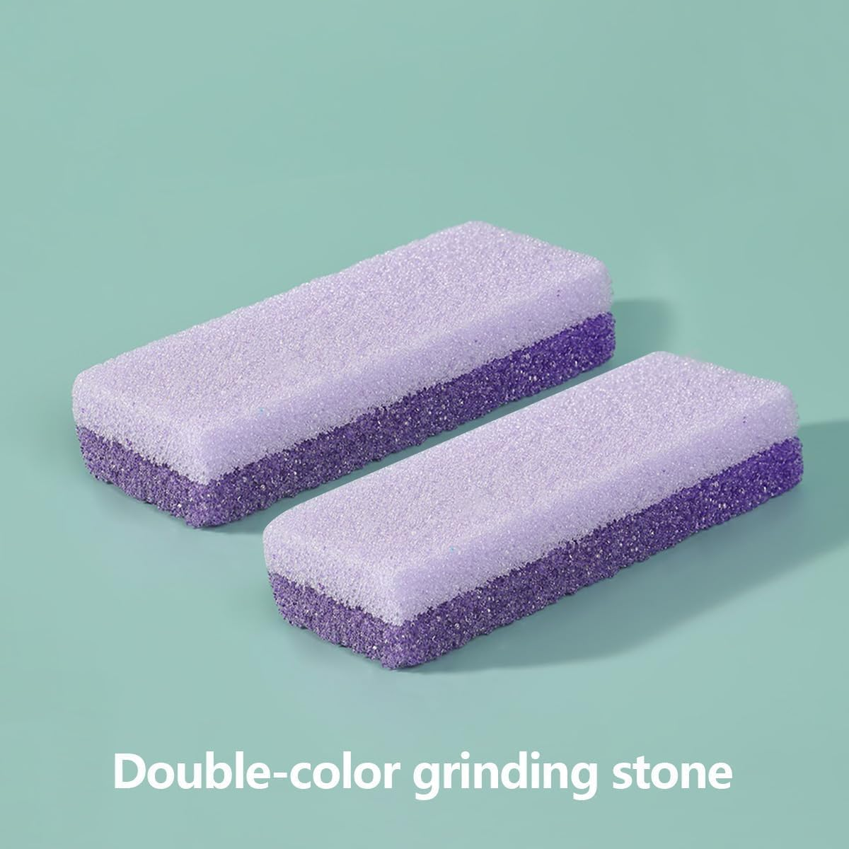 2Pcs Foot Scrubber, Care Pumice Stone for Feet, Professional Pedicure Tools, Callus Remover, Foot File, Foot Exfoliator Exfoliating Tool for Feet with More Dead Skin and Callus (Purple) - Purple image number 5